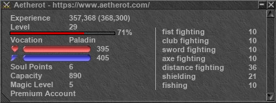 Signature for player Aetherot