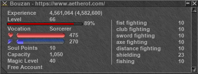 Signature for player Bouzan