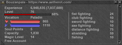 Signature for player Bouzanpala