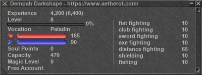 Signature for player Dempah Darkshape