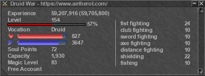 Signature for player Druid War