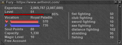 Signature for player Fury