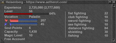 Signature for player Heisenberg