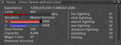 Signature for player Horus