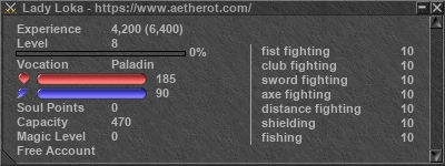 Signature for player Lady Loka