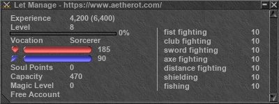 Signature for player Let Manage