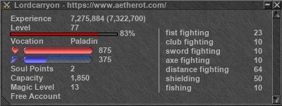 Signature for player Lordcarryon