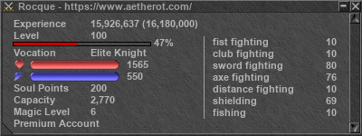 Signature for player Rocque