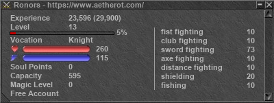 Signature for player Ronors