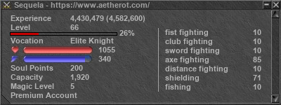 Signature for player Sequela